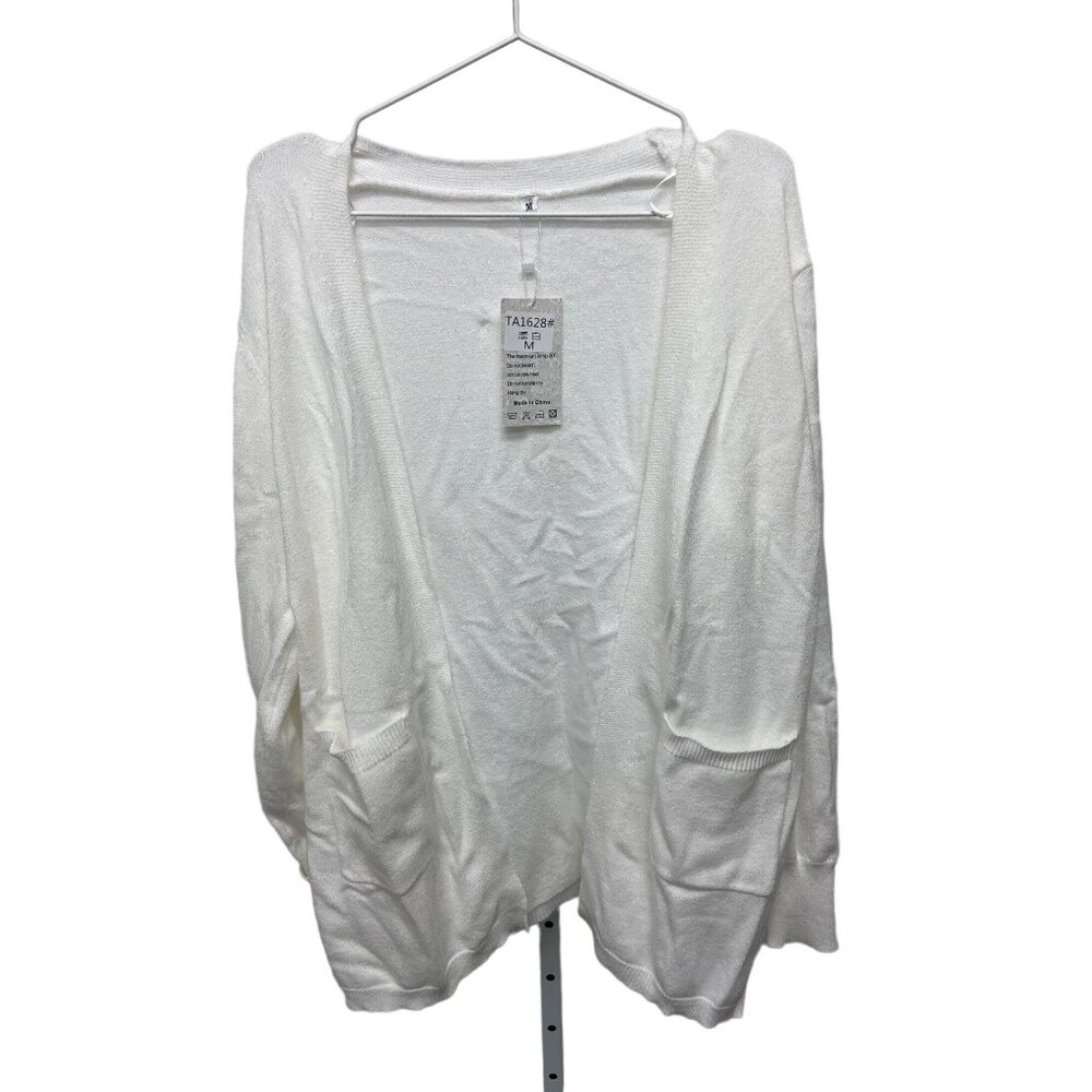 White Soft Knit Cardigan
